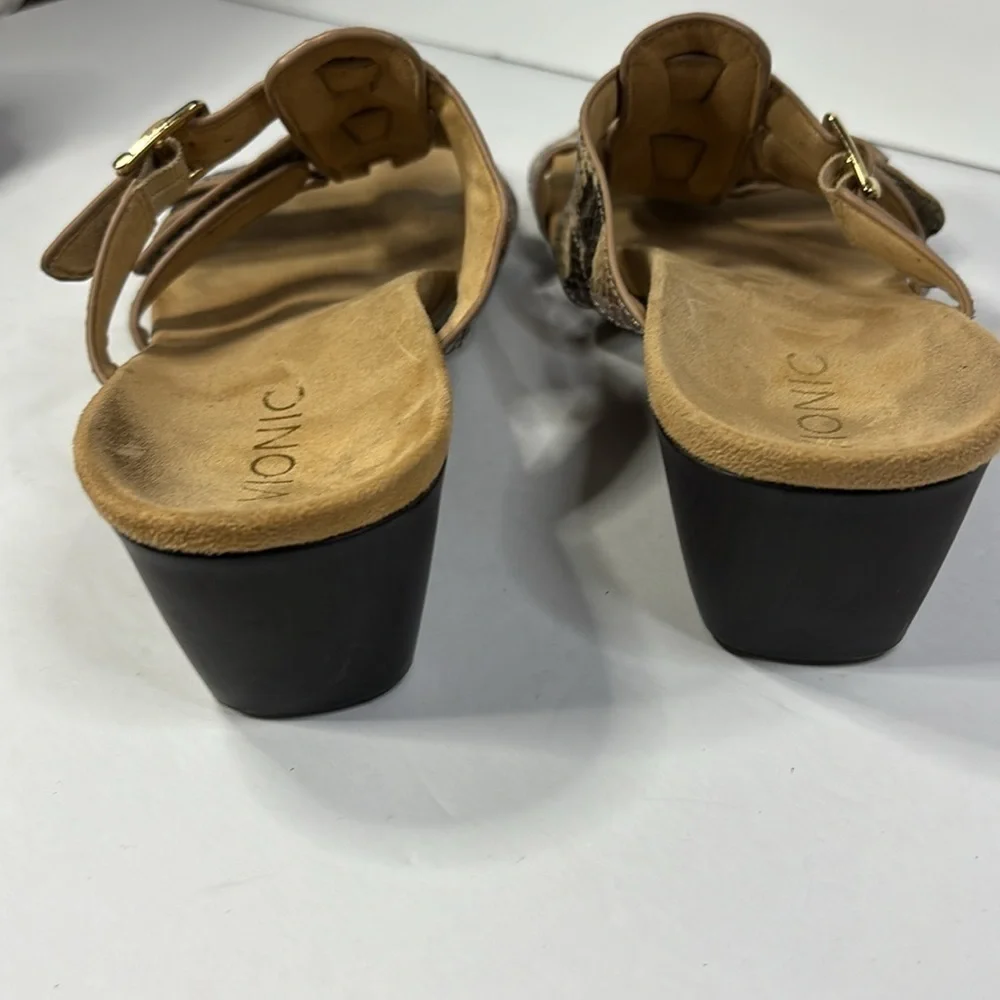 Vionic Radia Snakeskin Wedges Size 7